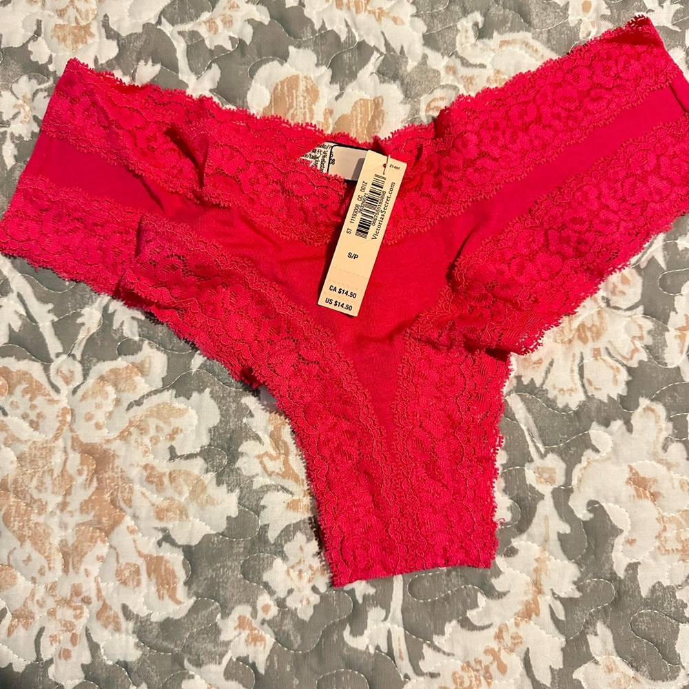 Four pair of cheeky lace things